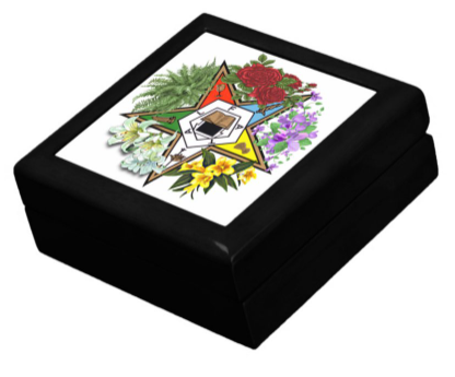 (image for) Floral Eastern Star Tile Keepsake Box [DUPLICATE] - Click Image to Close